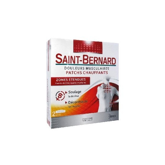 Saint-Bernard Douleurs Musculaires Patchs Chauffants 2 Patchs