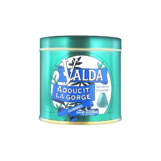 Valda Gommes Sans Sucres Goût Menthe Eucalyptus 160 g