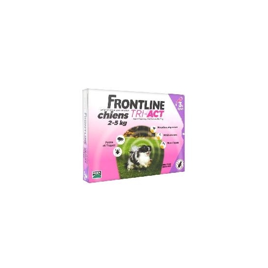 Mérial Frontline Tri-Act Chiens 2-5 kg 3 Pipettes