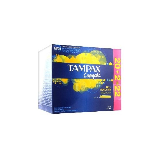 Tampax Compak Régulier 22 Tampons