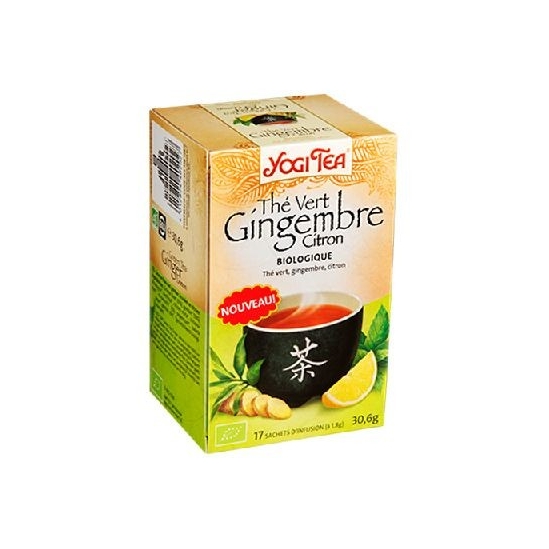 Yogi tea thé vert gingembre citron 17 sachets