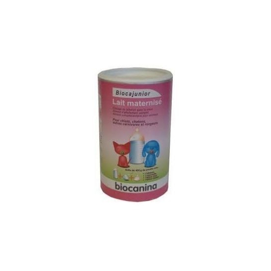 Biocanina lait maternisé en poudre pour chiens chats + biberon 400 g