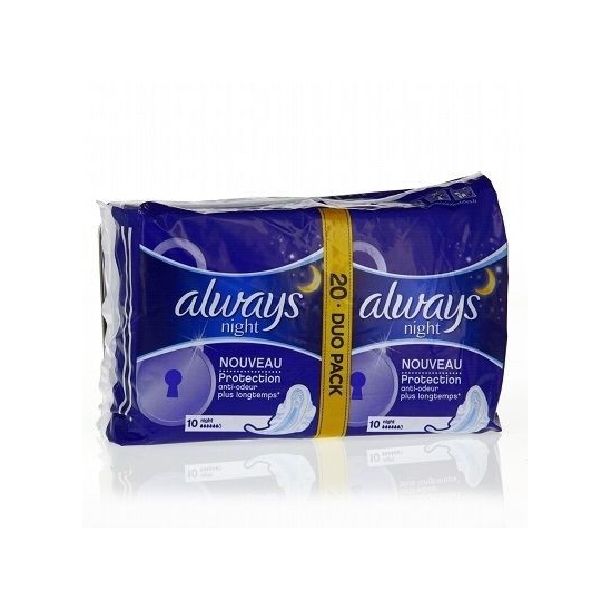 Always Night Duo Pack 20 Serviettes + 1 boite offerte