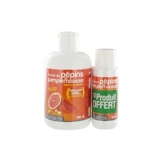 Nutrisanté pépins de pamplemousse 200ml + 1 flacon 50ml OFFERT