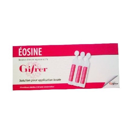 Eosine aqueuse Gifrer 2 ml 10 doses