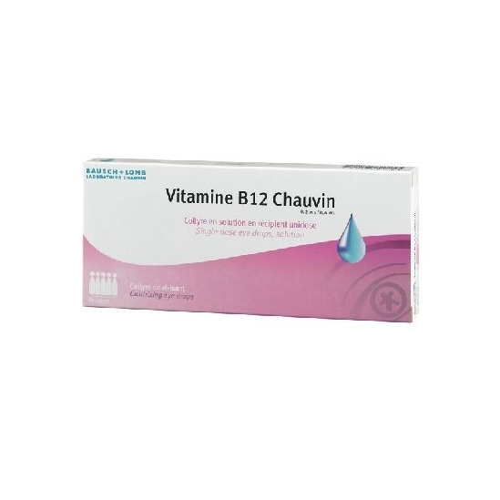 Vitamine B12 Chauvin Collyre 10 unidoses