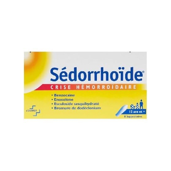 Sédorrhoïde 8 Suppositoires