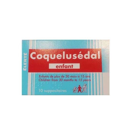 Coquelusedal 10 suppositoires enfant