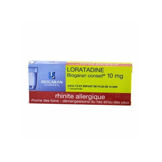 Loratadine Biogaran 10mg 7 comprimés