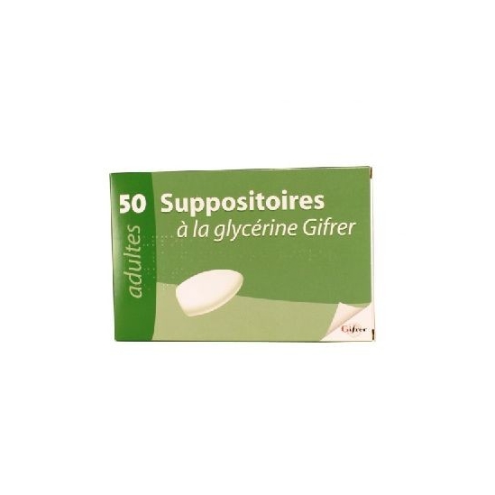 Suppositoire à la glycérine Gifrer 50 suppositoires