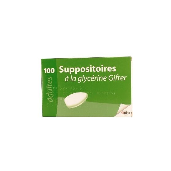 Suppositoire à la glycérine Gifrer x100