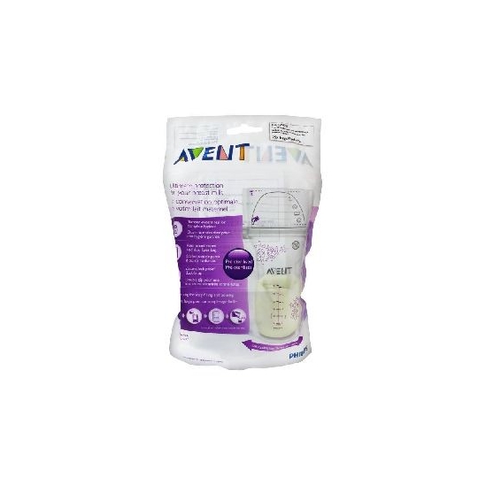 Avent 25 Sachets de Conservation pour Lait Maternel 180 ml