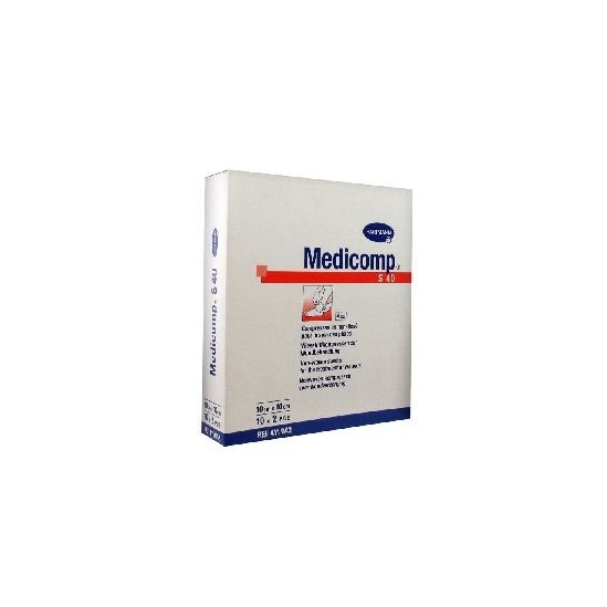 Hartmann Medicomp S 20 Compresses en Non-Tissé Stériles 10 x 10 cm 10 x 2 compresses