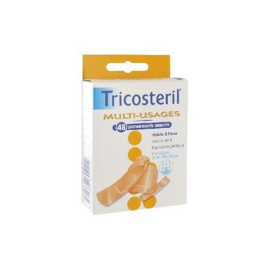 Tricosteril Multi-Usages 48 Pansements Assortis