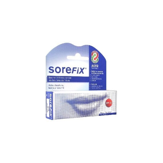 Sorefix Baume à Lèvres Contre Les Boutons de Fièvre SPF 30 6 ml