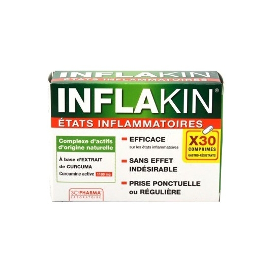 3C Pharma Inflakin Etats Inflammatoires 30 Comprimés