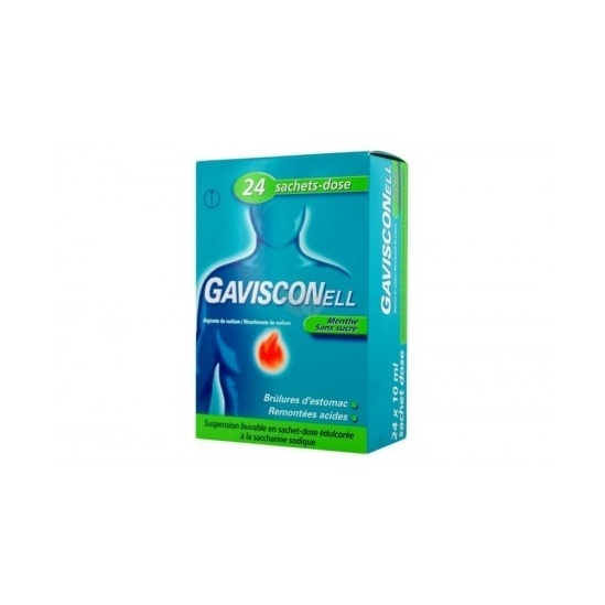 Gavisconell menthe 24 sachets