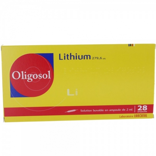 Oligosol Lithium 28 ampoules