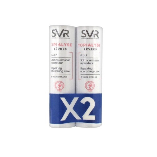 SVR Topialyse Soin Lèvres Lot de 2 x 4 g