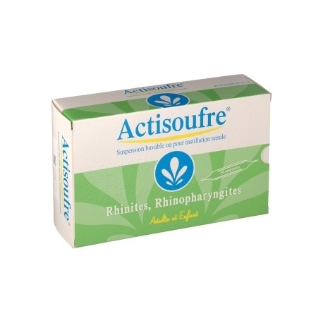 Actisoufre 4mg/50mg 30 ampoules de 10ml