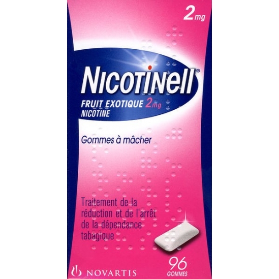 Nicotinell Fruits exotiques 2mg 96 gommes