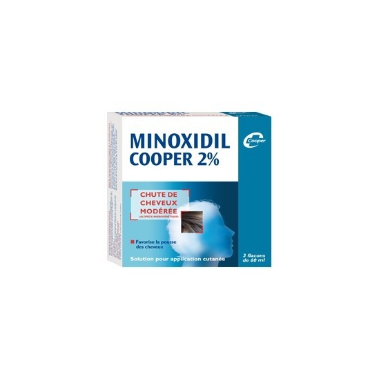 Minoxidil Cooper 2% 3 flacons de 60ml