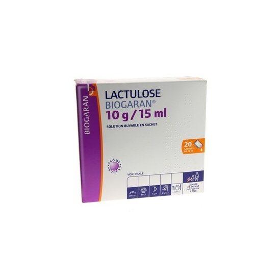 Lactulose Biogaran 10g/15ml 20 Sachets