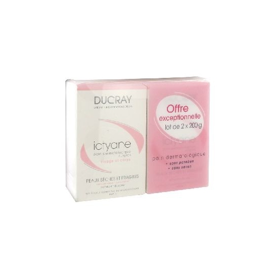 Ducray Ictyane pain dermatologique surgras duo 2x200g