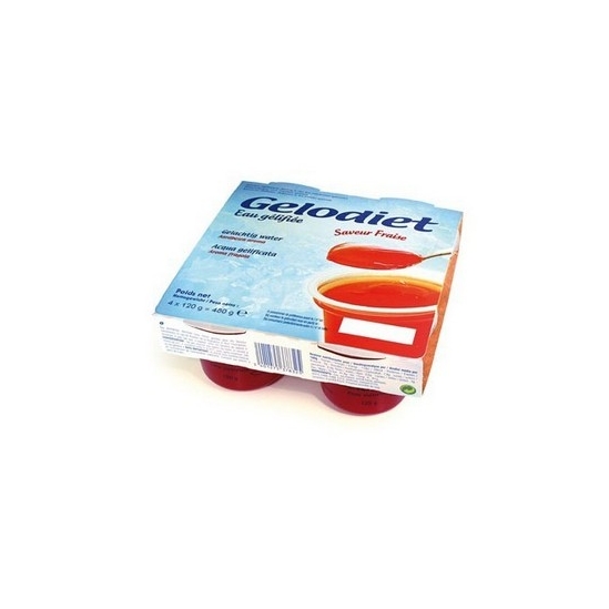 Gelodiet fraise eaux gélifiées 4x120g