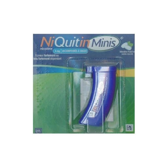 Niquitinminis menthe fraiche 4 mg 20 comprimés