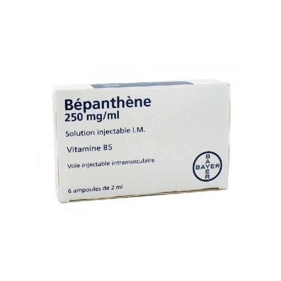 Bepanthene 250 mg/ml  6 ampoules de 2ml