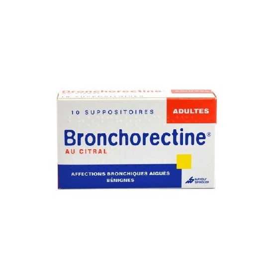 Bronchorectine au citral adultes 10 suppositoires