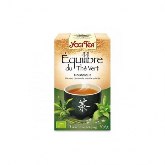 Yogi Tea Infusion Biologique Equilibre du Thé Vert 17 Sachets