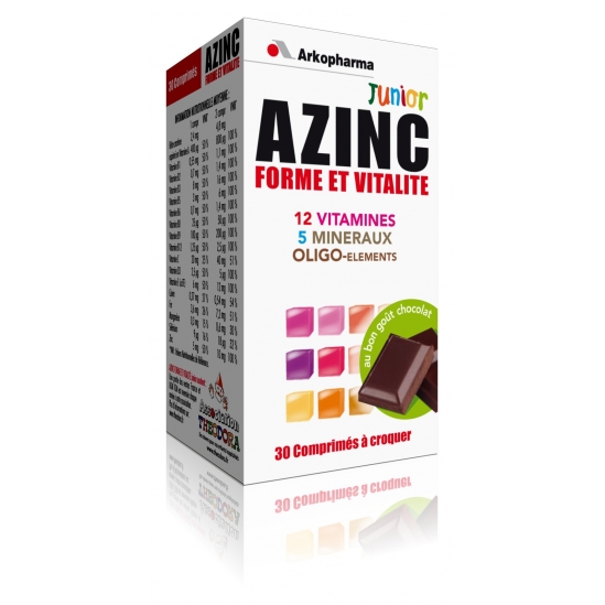 Azinc Junior Chocolat 30 Comprimés