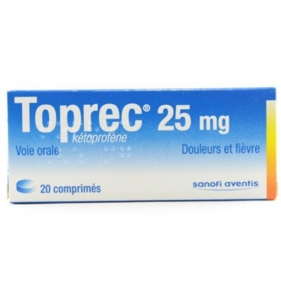 Toprec 25mg 20 comprimés