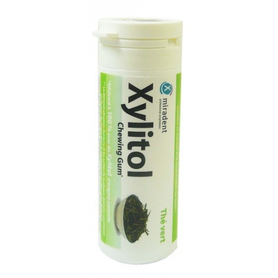 MIRADENT XYLITOL CHEWING GUM THE VERT 30G