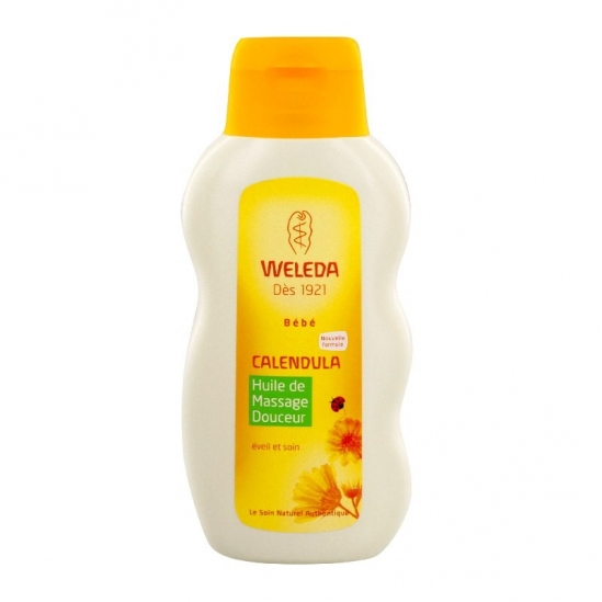 Weleda Huile de massage douceur bébé au Calendula 200mL