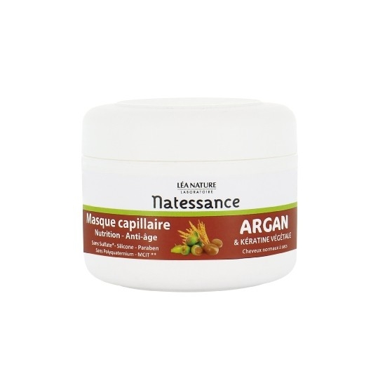 Natessance Masque Capillaire Anti-Age Argan et Kératine 200ml