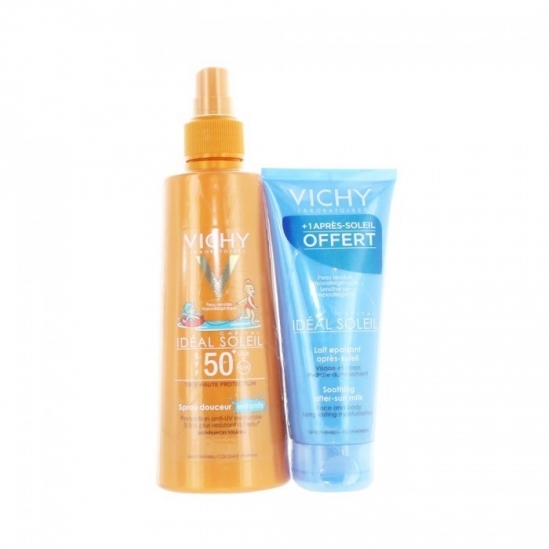 Vichy Idéal Soleil Enfant - Spray douceur - SPF50, 200ml + Après-soleil 100ml