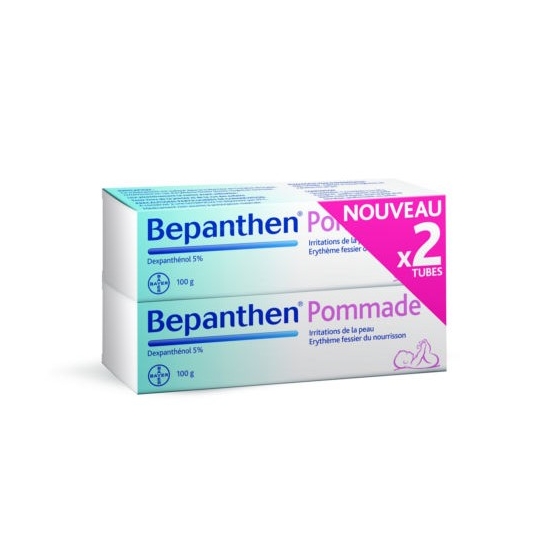 Bepanthen 5 % Pommade lot de 2 x 100g