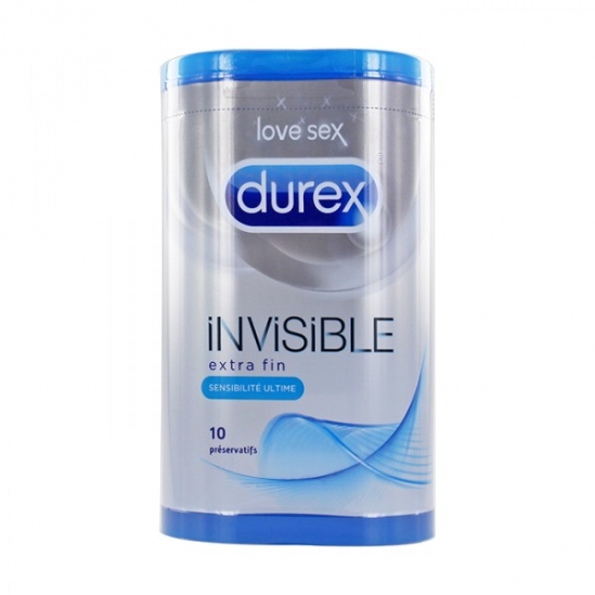 DUREX PRES  INVISIBLE POCH DE 10