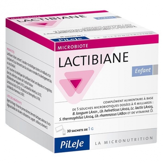 Pileje lactibiane enfant 30 sachets de 1g