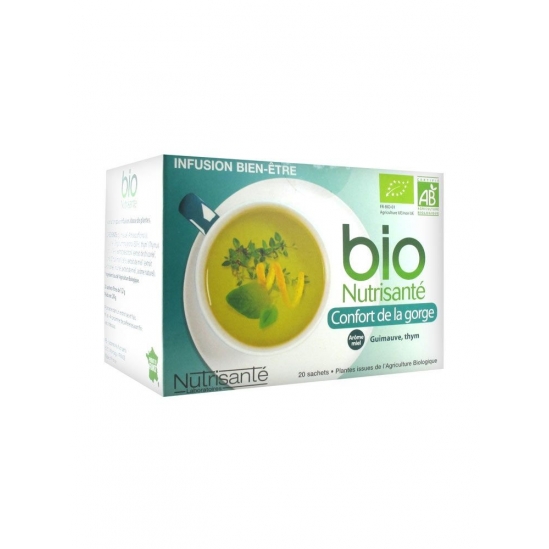 Nutrisanté Infusion Bio Confort de la Gorge 20 Sachets