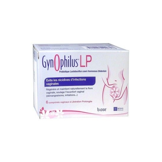 Gynophilus LP Flore vaginale Boîte de 6 comprimés