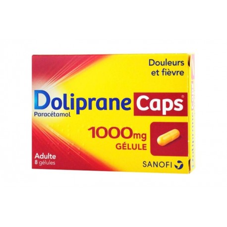 Dolipranecaps 1000mg 8 gélules