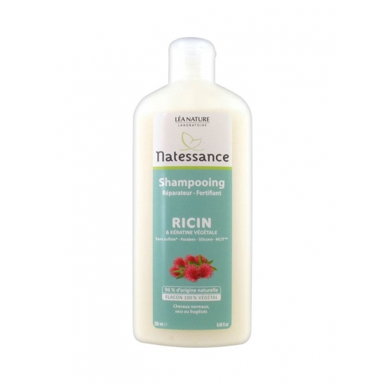 Natessance Shampooing Réparateur Fortifiant Ricin 250 ml