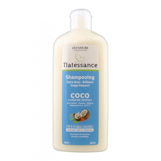 Natessance Shampooing Coco et Kératine Végétale 250 ml