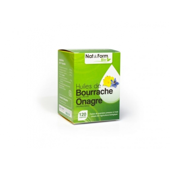 Nat & Form Onagre-bourrache 120 capsules