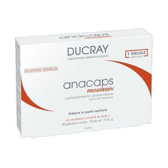 Ducray Anacaps Progressiv Complément Alimentaire 30 Gélules