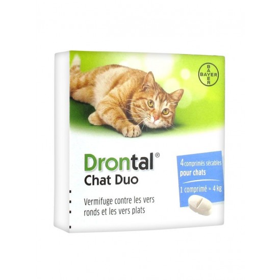 Drontal Chat Duo Boîte de 4 comprimés